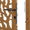 vidaXL Garden Gate 100x150 cm Weathering Steel Trace Design