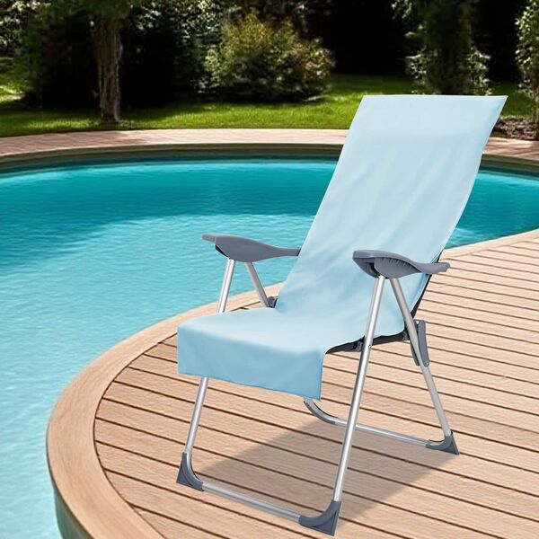 vidaXL Outdoor Chair Towels 2 pcs Blue 130 x 60 cm