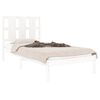 vidaXL Bed Frame without Mattress White 90x190 cm Single Solid Wood