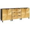 vidaXL Sideboard Set 3 pcs 180 x 33 x 75 cm Solid Mango Wood