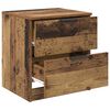 vidaXL Bedside Cabinet 2 pcs Old Wood 45 x 39 x 50cm Engineered Wood