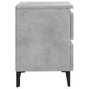 vidaXL Bed Cabinets 2 pcs Concrete Grey 40x35x50 cm Engineered Wood