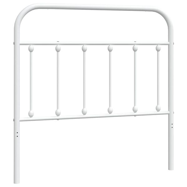 vidaXL Metal Headboard White 100 cm