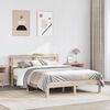 vidaXL Bed Frame with Headboard without Mattress 140x190 cm