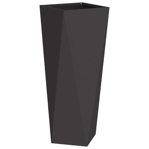 vidaXL Planter Black 30 x 30 x 75 cm Steel