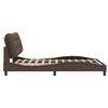 vidaXL Bed Frame with LED without Mattress "Hvar" Brown 120x200 cm