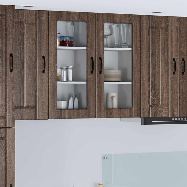 vidaXL Kitchen Cabinet Brown Oak 40 x 31 x 80 cm Engineered Wood