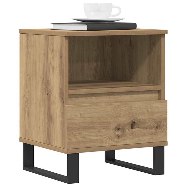 vidaXL Bedside Cabinets 2 pcs Artisan Oak 40x35x50 cm Engineered Wood