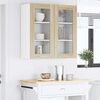 vidaXL Hanging Cabinet with Storage 2 pcs Sonoma Oak 40 x 31 x 80 cm