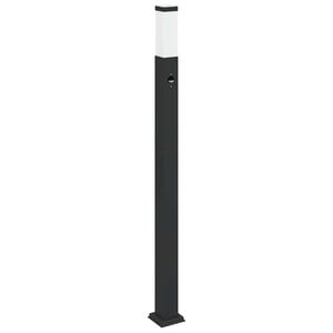 vidaXL Bollard Light with Sensor 110 cm Black IP44
