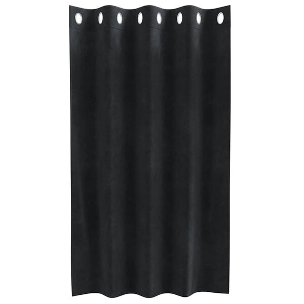 vidaXL Blackout Curtains 2 pcs Black 140 x 140 cm Velvet