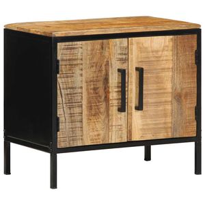 vidaXL Bedside Cabinet Brown and Black 50 x 30 x 45 cm