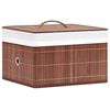 vidaXL Bamboo Storage Boxes 4 pcs Brown
