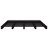 vidaXL Bed Frame without Mattress Black Solid Wood Pine Small Double