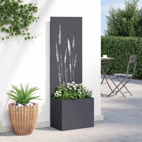 vidaXL Garden Privacy Screen Anthracite 50 x 140 cm Cold-rolled steel