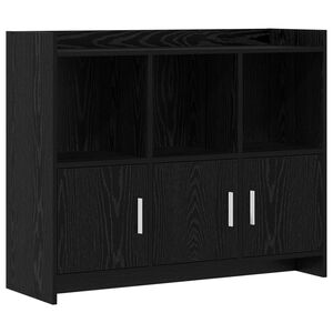 vidaXL Sideboard Black Oak 98.5 x 33 x 80 cm Engineered Wood
