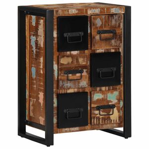 vidaXL Sideboard 50x35x70 cm Solid Wood Reclaimed