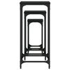 vidaXL Nesting Side Tables 3 pcs Black Engineered Wood