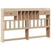 vidaXL Bookcase Bed without Mattress 180x200 cm Super King Solid Wood Pine