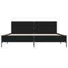 vidaXL Bed Frame without Mattress Black 180x200 cm Super King