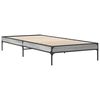 vidaXL Bed Frame without Mattress Grey Sonoma 100x200 cm