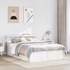 vidaXL Bed Frame with Headboard White 160x200 cm Solid Wood Pine