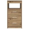 vidaXL Drawer Cabinet Artisan Oak 40x50x76 cm Engineered Wood