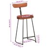 vidaXL Bar Stools 2 pcs 49x43x88 cm Solid Wood Mango