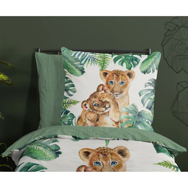 Good Morning Kids Duvet Cover JUNGLE 135x200 cm Green