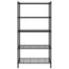 vidaXL 5-Tier Storage Shelf 90x35x180 cm Black 250 kg