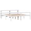vidaXL Senior Bed with Headboard without Mattress White 180x200 cm Super King