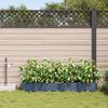 vidaXL Garden Planter 4 pcs Grey 160 x 40 x 22 cm Plastic