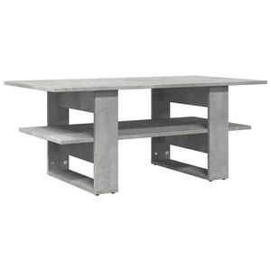 vidaXL Coffee Table Concrete Grey 102x55x42 cm Engineered Wood