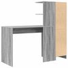 vidaXL Desk 2 pcs Grey Sonoma
