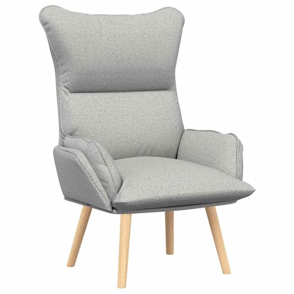 vidaXL Armchair Cloud Grey 69 x 74 x 93 cm Sherpa Fabric