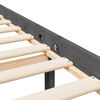 vidaXL Senior Bed without Mattress Grey 160x200 cm Solid Wood