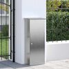 vidaXL Parcel Drop Box Silver 44.5 x 29 x 110.5 cm Stainless Steel