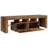 vidaXL TV Cabinet with LED Lights Old Wood 140x36.5x40 cm Engineered Wood