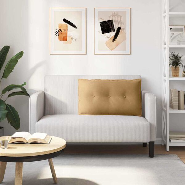 vidaXL Back Pillow Brown 80 x 50 cm Corduroy Fabric