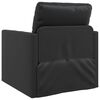 vidaXL Sofa Bed Black 74 x 77 x 81 cm Artificial Leather
