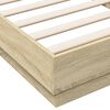 vidaXL Bed Frame without Mattress Sonoma Oak 90x200 cm Engineered Wood