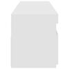 vidaXL TV Cabinets 2 pcs with LED Lights White 75x35x40 cm