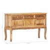 vidaXL Sideboard 110x35x75 cm Solid Mango Wood