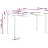 vidaXL Garden Dining Set 5 pcs Brown Poly Rattan