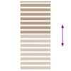 vidaXL Zebra Blind Sand Brown 95x230 cm Fabric Width 90.9 cm Polyester