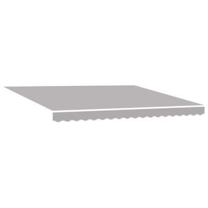 vidaXL Awning Replacement Fabric Light Grey 380 x 295 cm Polyester