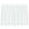 vidaXL Lace Curtain with Curtains Floral White 80 x 200 cm Polyester