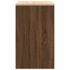 vidaXL Garage Storage Cabinet Brown Oak 60x51x85 cm Solid Wood Pine