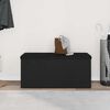 vidaXL Storage Bench Black oak 102 x 42 x 45 cm Engineered Wood