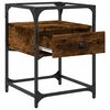 vidaXL Bedside Cabinets 2 pcs Smoked Oak 40x40x55 cm Engineered Wood